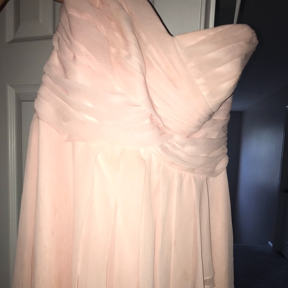 David’s bridal blush pink dress size 14